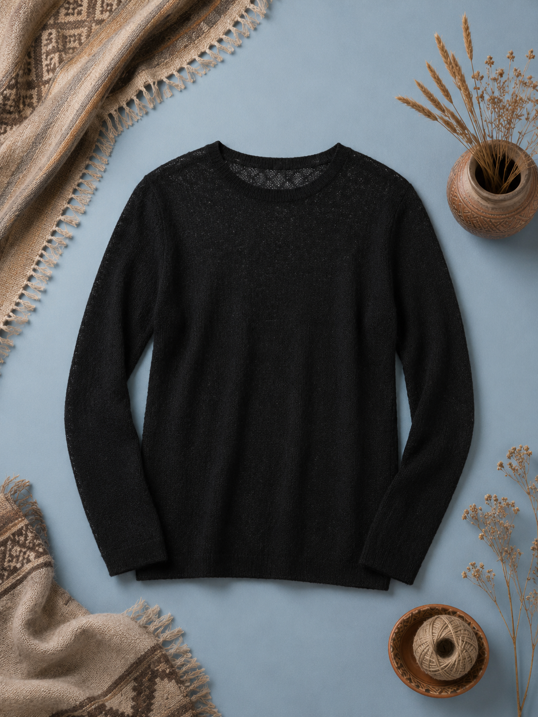 Strickpullover Inti Midnight Black