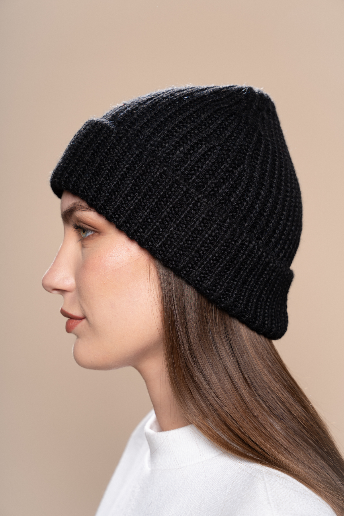 Classic Alpaka Beanie – Black