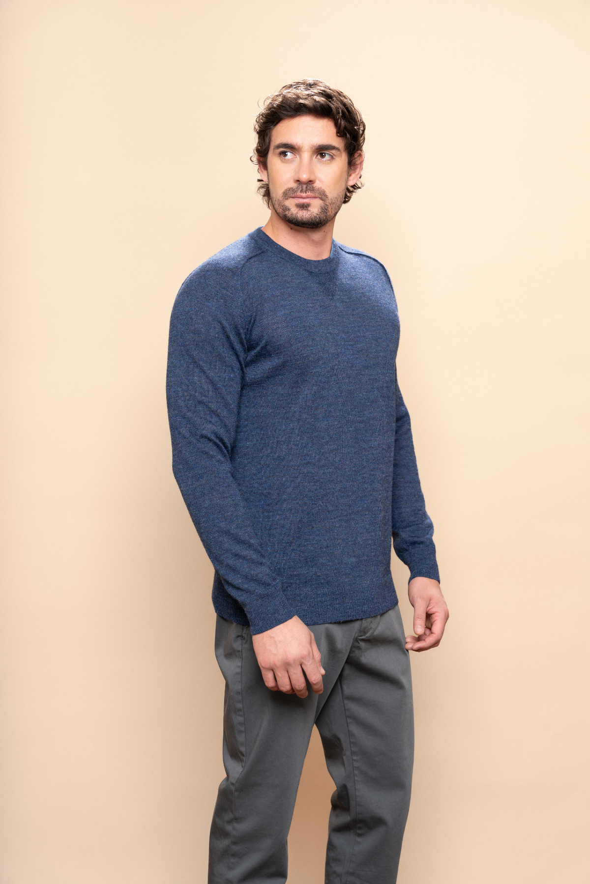 PUKARA Herren Pullover Rumi – Blue