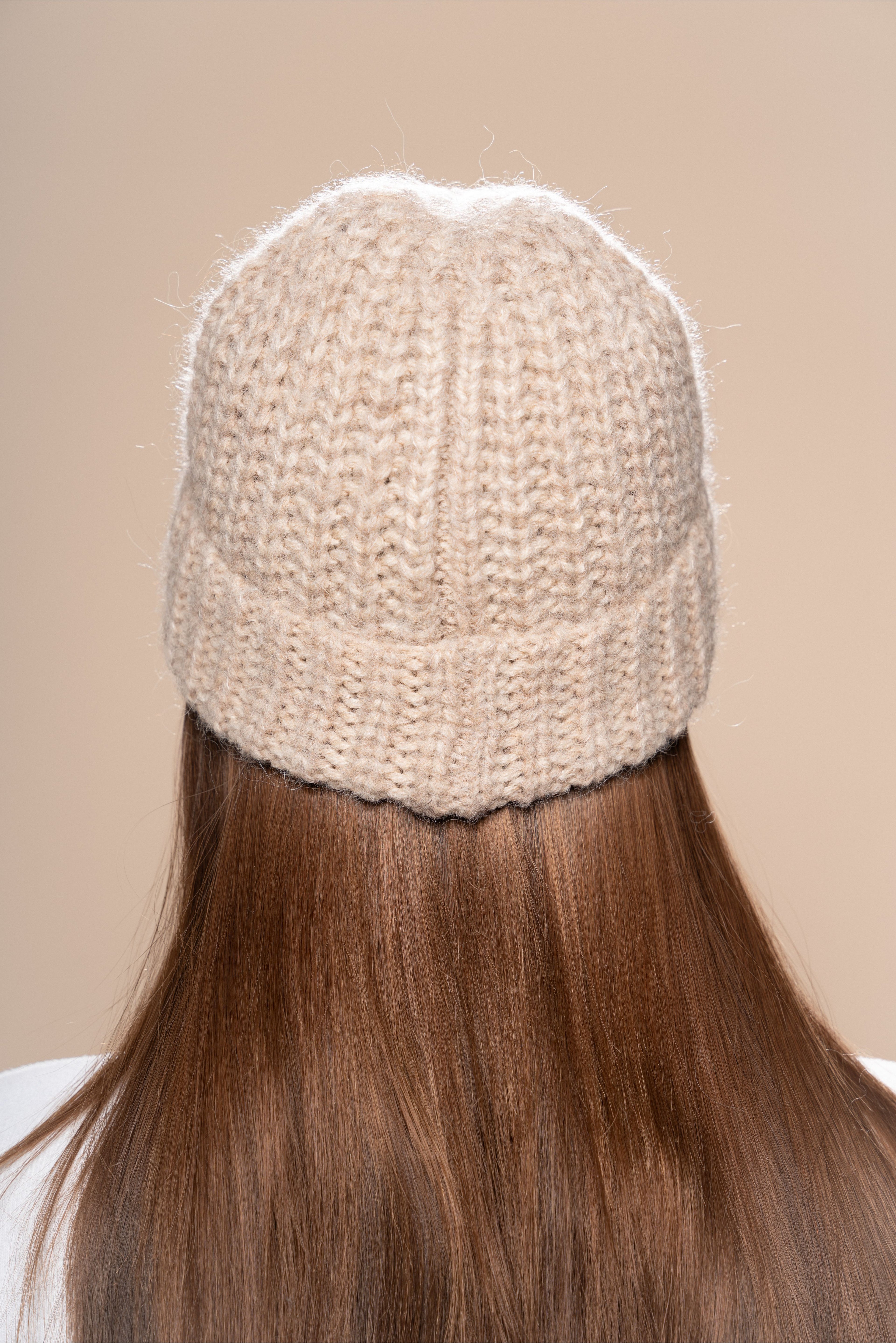Chunky Knit Beanie – Beige