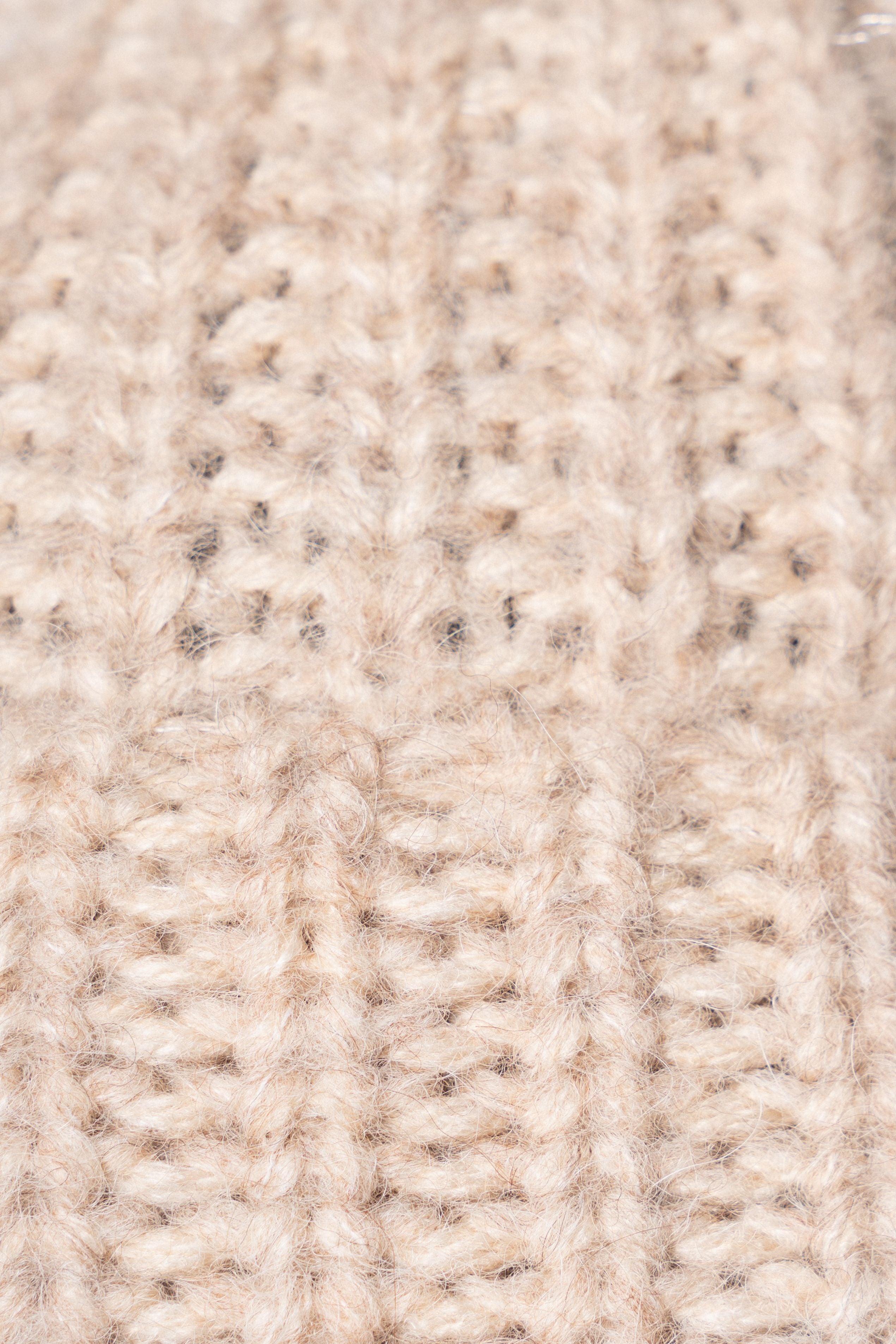 Chunky Knit Beanie – Beige