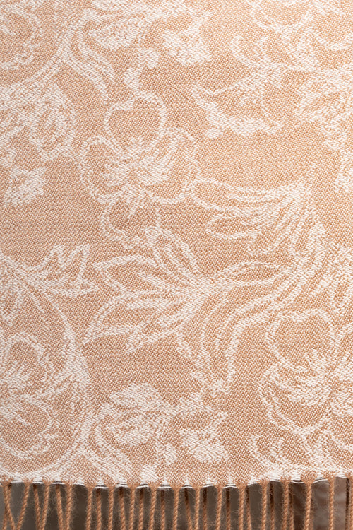 Kantu Floral Scarf – Natural Beige