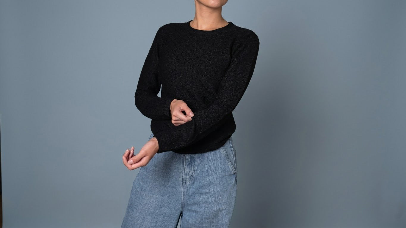 Strickpullover Inti Midnight Black