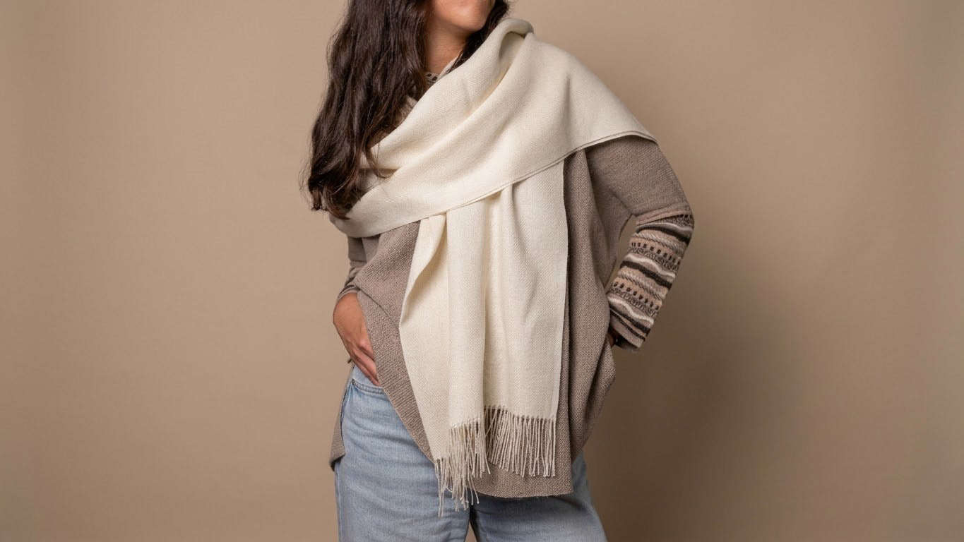 Schal Anden Ivory
