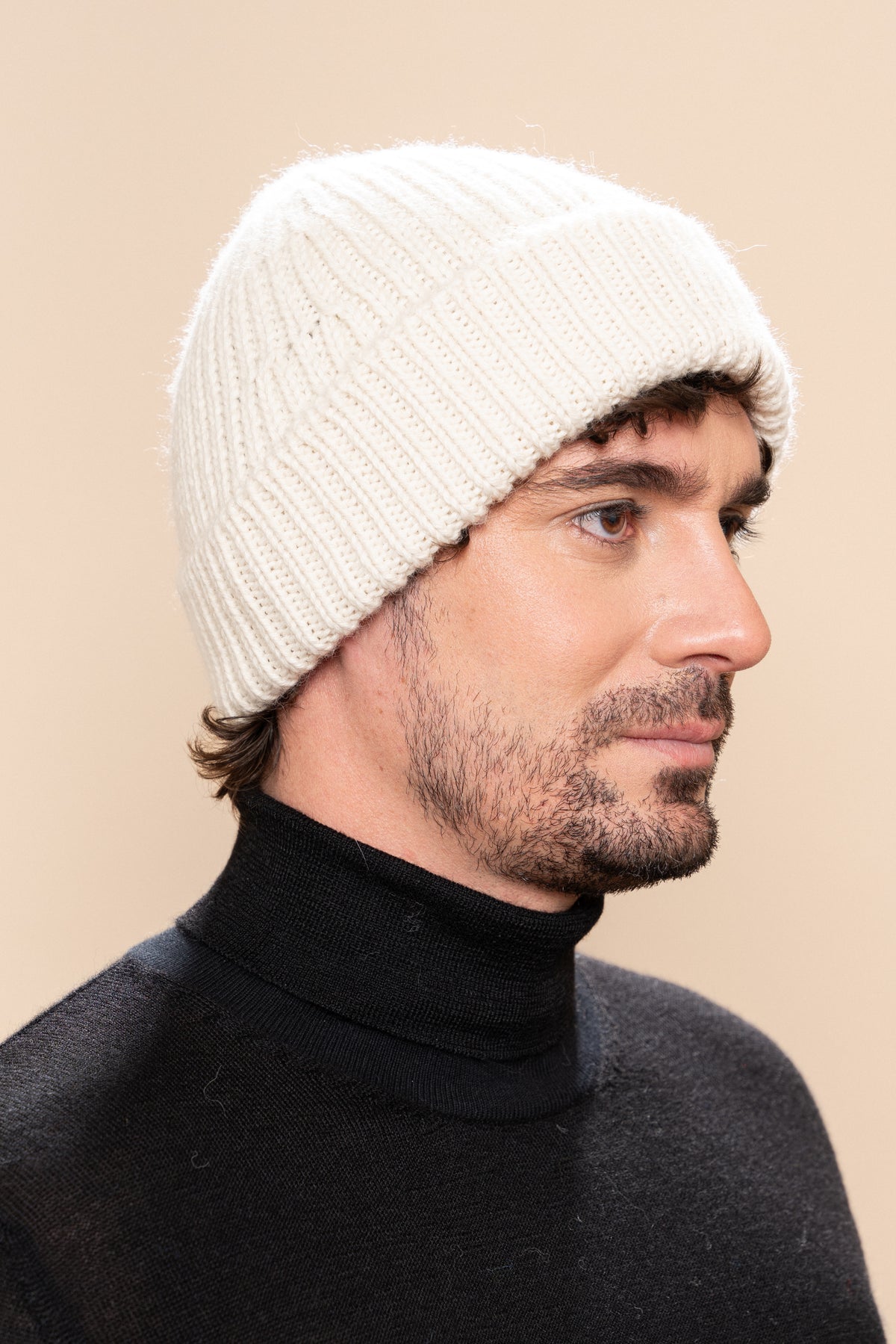 Classic Alpaka Beanie – Ivory